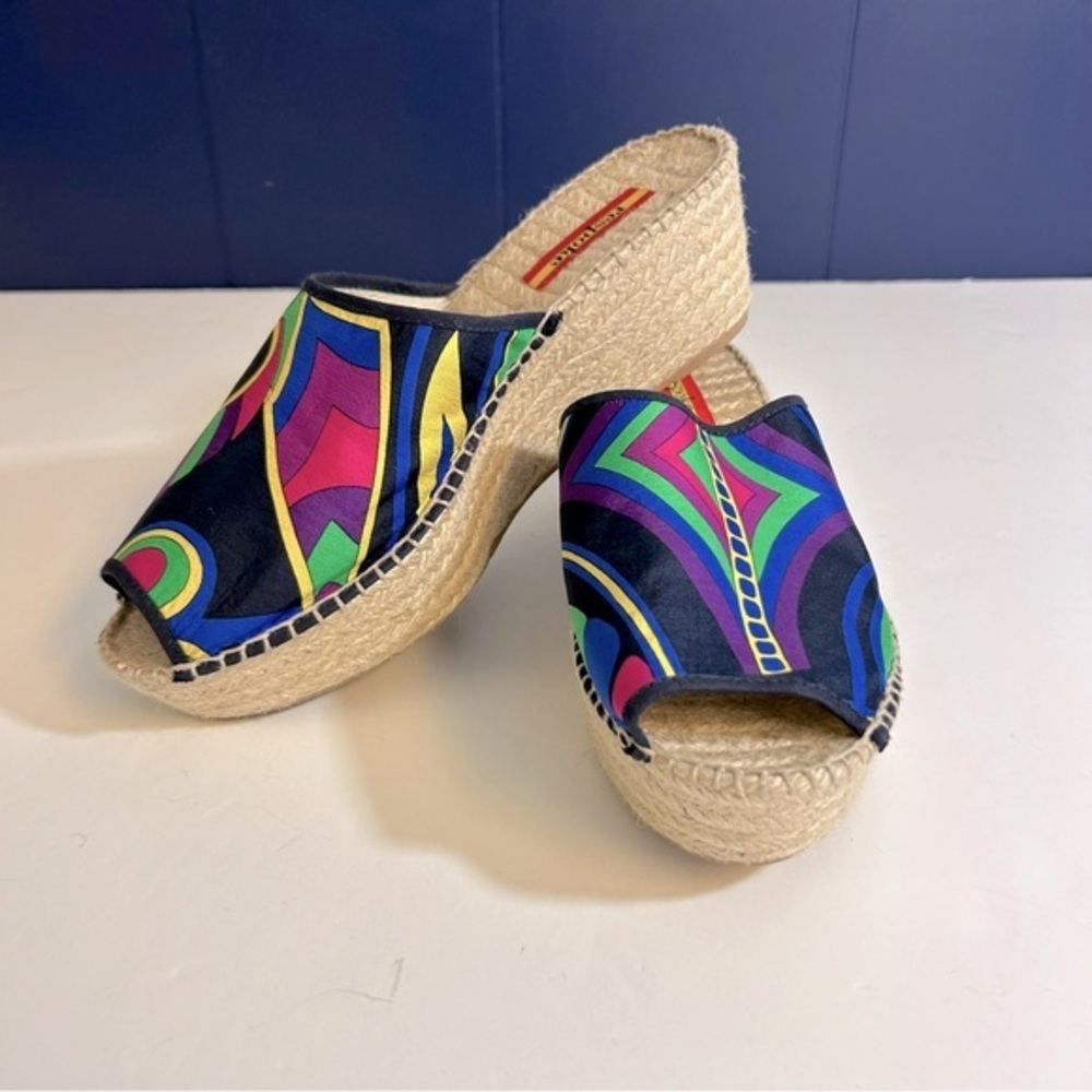 Respoke Multicolor Modern Wedge Espadrilles‎ Size 41 US Size 10.5/11